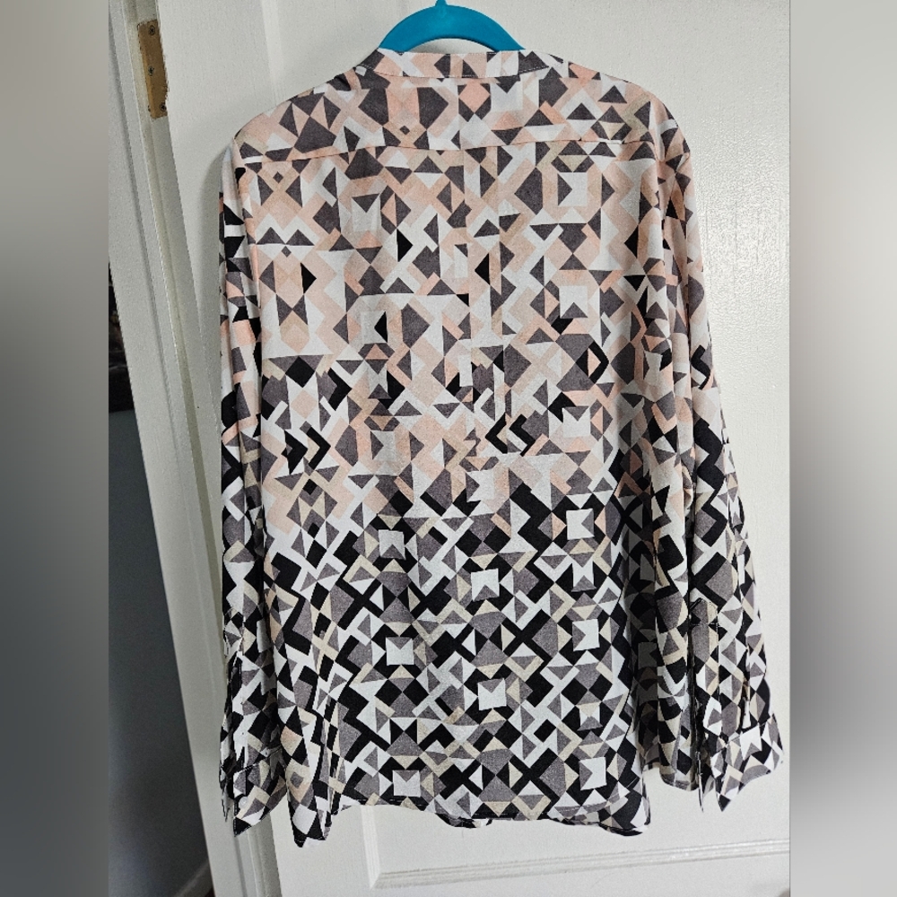 Calvin Klein Blouse Size LARGE - Picture 3 of 6